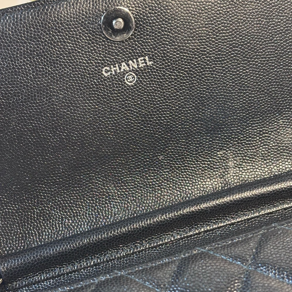 Gorgeous Chanel Square Woc Black Caviar - Picture 15 of 16